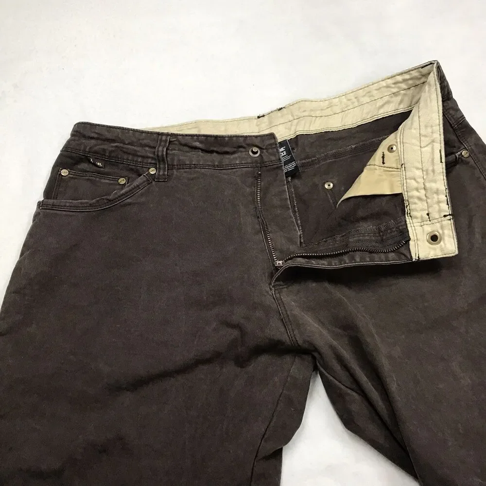 KUHL Rydr Pants Men 36x32 Brown Vintage Patina Dye Articulated Knee Hiking Work - Picture 4 of 16